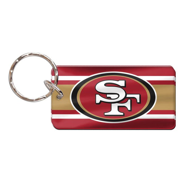 Wholesale-San Francisco 49ers STRIPES Keychain Rectangle