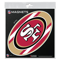 Wholesale-San Francisco 49ers STRIPES Outdoor Magnets 6" x 6"