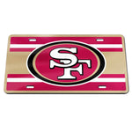 Wholesale-San Francisco 49ers STRIPES Specialty Acrylic License Plate