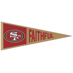 Wholesale-San Francisco 49ers Slogan Wool Pennant 13" x 32"