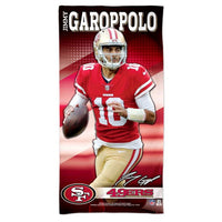 Wholesale-San Francisco 49ers Spectra Beach Towel 30" x 60" Jimmy Garoppolo