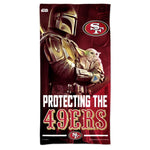 Wholesale-San Francisco 49ers / Star Wars Mandalaorian Spectra Beach Towel 30" x 60"