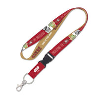 Wholesale-San Francisco 49ers / Star Wars Mandalorian Lanyard w/detachable buckle 1"