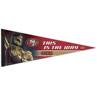 Wholesale-San Francisco 49ers / Star Wars Mandalorian Premium Pennant 12" x 30"