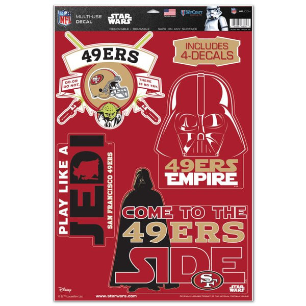 Wholesale-San Francisco 49ers / Star Wars Star Wars Multi-Use Decal 11" x 17"