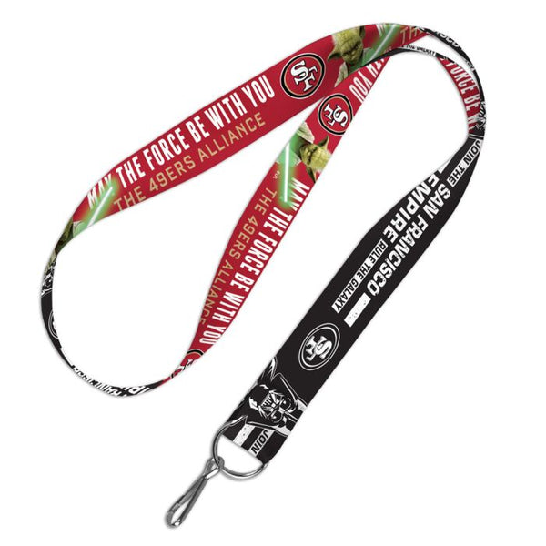 Wholesale-San Francisco 49ers / Star Wars Yoda/Vader Lanyard 1"