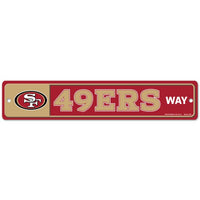 Wholesale-San Francisco 49ers Street / Zone Sign 3.75" x 19"