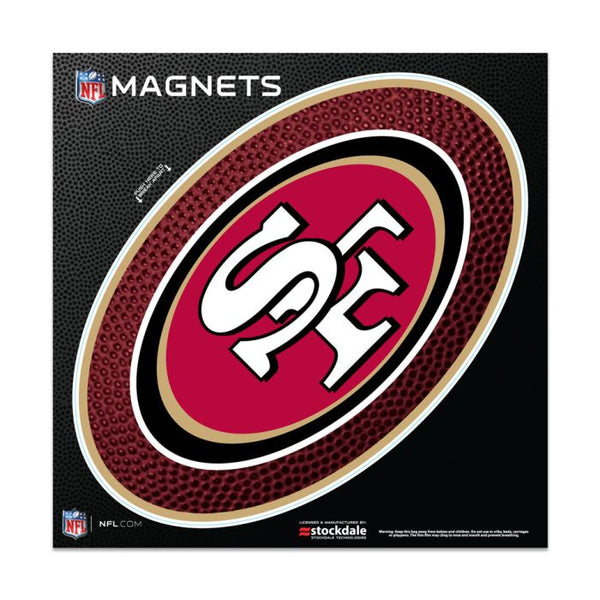 Wholesale-San Francisco 49ers TEAMBALL Outdoor Magnets 6" x 6"