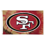 Wholesale-San Francisco 49ers Tie Dye Flag - Deluxe 3' X 5'