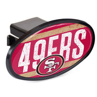 Wholesale-San Francisco 49ers VINTAGE Oval 2" Hitch Receiver