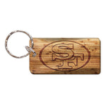 Wholesale-San Francisco 49ers WOOD Keychain Rectangle