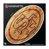 Wholesale-San Francisco 49ers WOOD Outdoor Magnets 6" x 6"