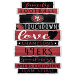 Wholesale-San Francisco 49ers Wood Sign 11" x 17" 1/4" thick