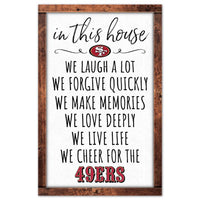 Wholesale-San Francisco 49ers Wood Sign 11" x 17" 1/4" thick