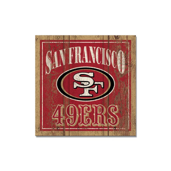 Wholesale-San Francisco 49ers Wooden Magnet 3" X 3"