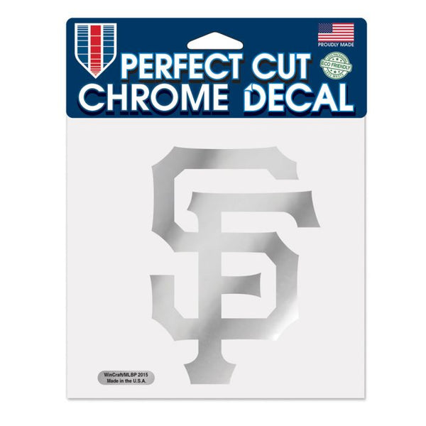 Wholesale-San Francisco Giants Chrome Perfect Cut Decal 6" x 6"