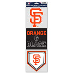 Wholesale-San Francisco Giants Fan Decals 3.75" x 12"