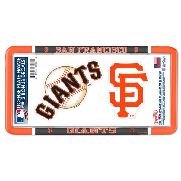 Wholesale-San Francisco Giants License Plate Thin Frame - Plastic w/Decal