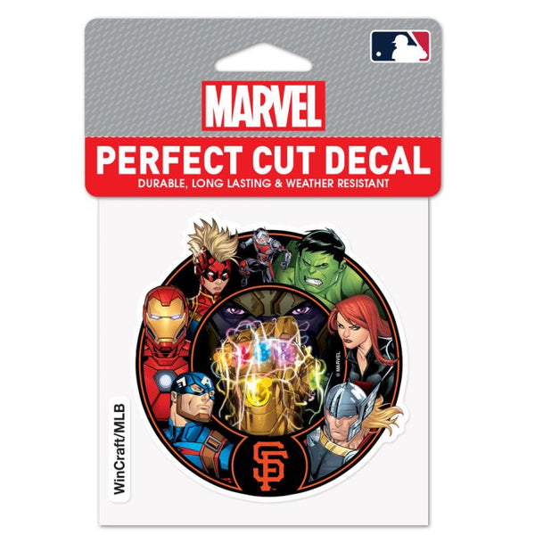 Wholesale-San Francisco Giants / Marvel (c) 2021 MARVEL Perfect Cut Color Decal 4" x 4"