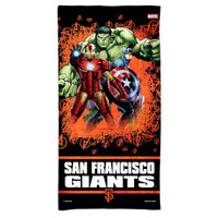 Wholesale-San Francisco Giants / Marvel (c) 2021 MARVEL Spectra Beach Towel 30" x 60"
