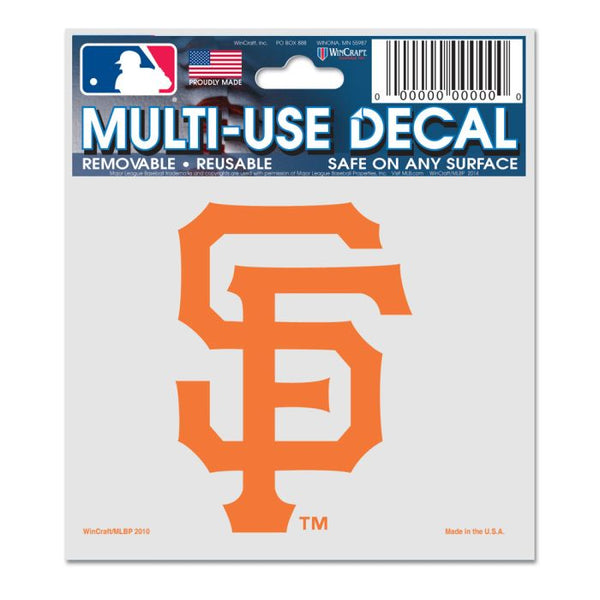 Wholesale-San Francisco Giants Multi-Use Decal 3" x 4"