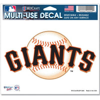 Wholesale-San Francisco Giants Multi-Use Decal -Clear Bckrgd 5" x 6"