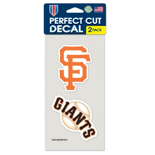 Wholesale-San Francisco Giants Perfect Cut Decal set of two 4"x4"