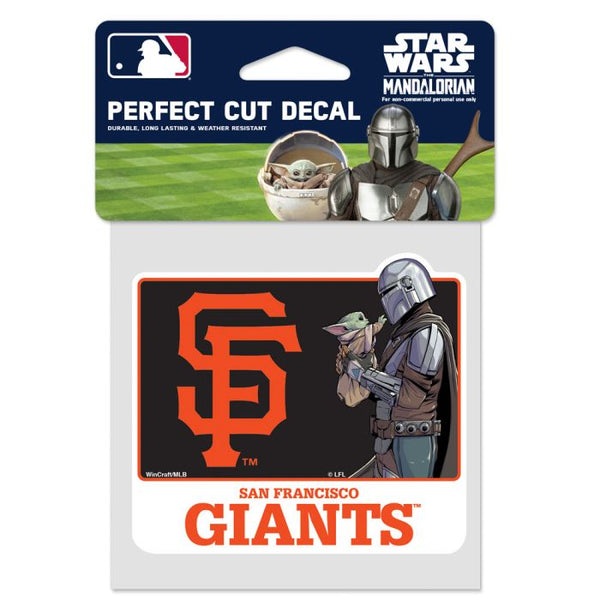 Wholesale-San Francisco Giants / Star Wars Mandalorian Perfect Cut Color Decal 4" x 4"