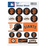 Wholesale-San Francisco Giants Vinyl Sticker Sheet 5" x 7"