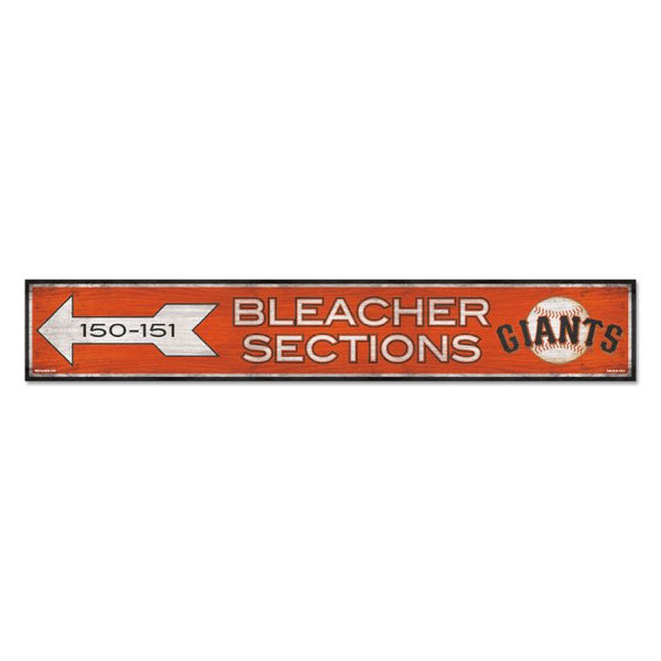 Wholesale-San Francisco Giants Wood Sign 6"x36" 3/8" thick