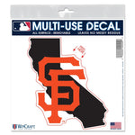 Wholesale-San Francisco Giants state shape All Surface Decal 6" x 6"
