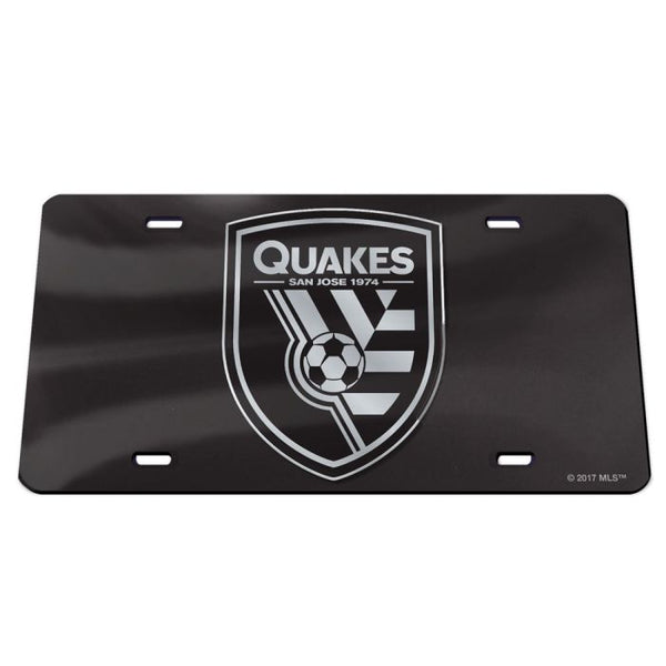 Wholesale-San Jose Earthquakes BLACK Specialty Acrylic License Plate