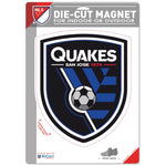 Wholesale-San Jose Earthquakes Die Cut Logo Magnet 6.25" x 9"