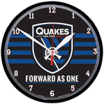 Wholesale-San Jose Earthquakes FORWARD AS ONE Round Wall Clock 12.75"