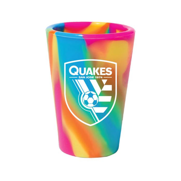 Wholesale-San Jose Earthquakes HIPPIE HOPS 1.5oz Silicone Shot Glass