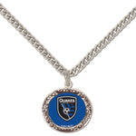 Wholesale-San Jose Earthquakes Necklace w/Charm Jewelry Card