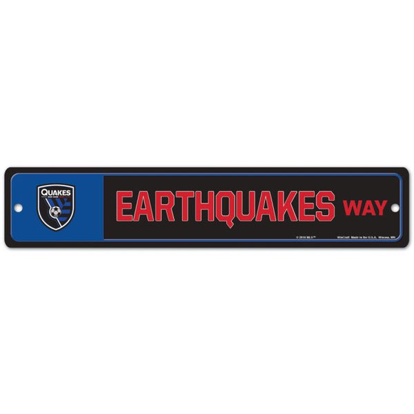 Wholesale-San Jose Earthquakes Street / Zone Sign 3.75" x 19"