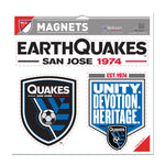 Wholesale-San Jose Earthquakes Vinyl Magnet 11" x 11"