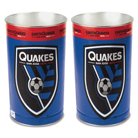 Wholesale-San Jose Earthquakes Wastebasket - tapered 15"H