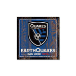 Wholesale-San Jose Earthquakes Wooden Magnet 3" X 3"