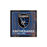 Wholesale-San Jose Earthquakes Wooden Magnet 3" X 3"