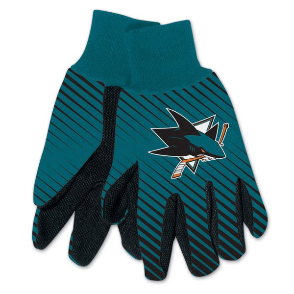 Wholesale-San Jose Sharks Adult Two Tone Gloves