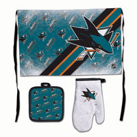 Wholesale-San Jose Sharks Barbeque Tailgate Set-Premium