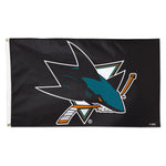 Wholesale-San Jose Sharks Black Flag - Deluxe 3' X 5'