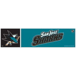 Wholesale-San Jose Sharks Bumper Strip 3" x 12"