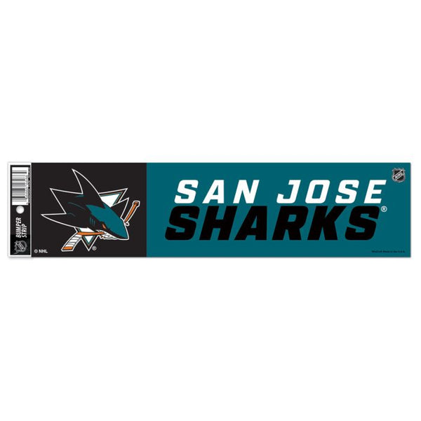 Wholesale-San Jose Sharks Bumper Strip 3" x 12"