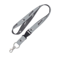 Wholesale-San Jose Sharks CHARCOAL Lanyard w/detachable buckle 1"