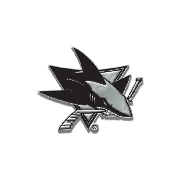 Wholesale-San Jose Sharks Chrome Free Form Auto Emblem