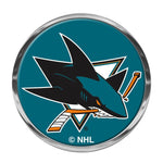 Wholesale-San Jose Sharks Chrome Metal Domed Emblem