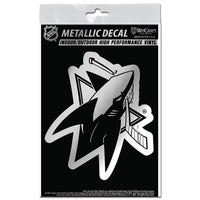 Wholesale-San Jose Sharks Decal Metallic 3" x 5"